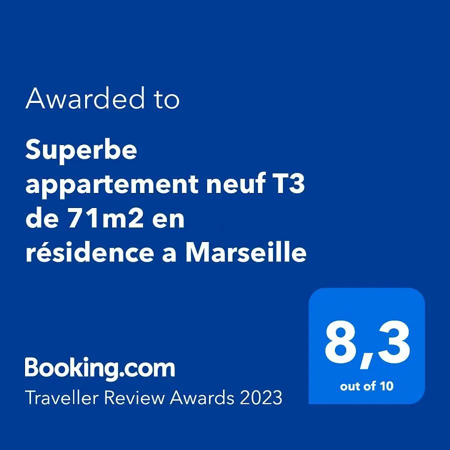 Superbe Appartement Neuf T3 De 71M2 En Residence A Marseille 0*,  France